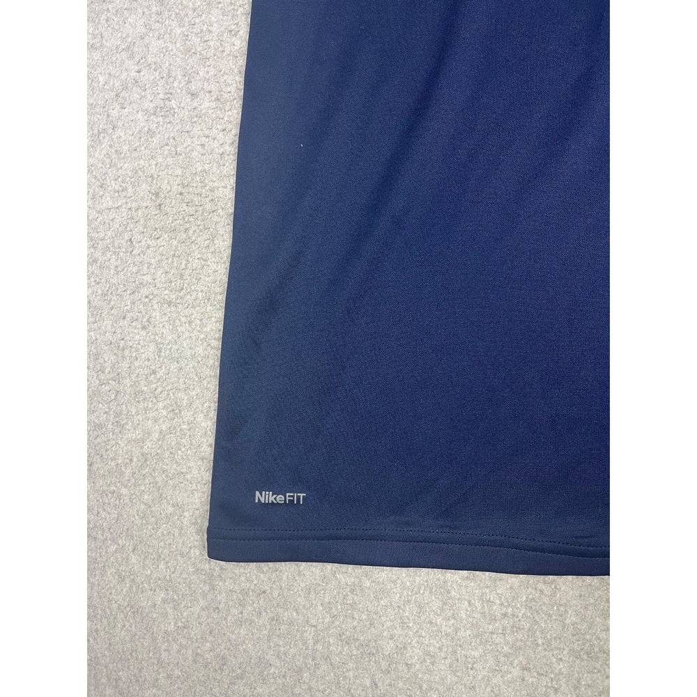 University Of Illinois Shirt Mens M Navy Nike Center Swoosh Fighting Illini - Picture 4 of 9